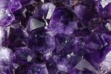 Deep-Purple Amethyst Geode With Metal Stand - Uruguay #368352-1